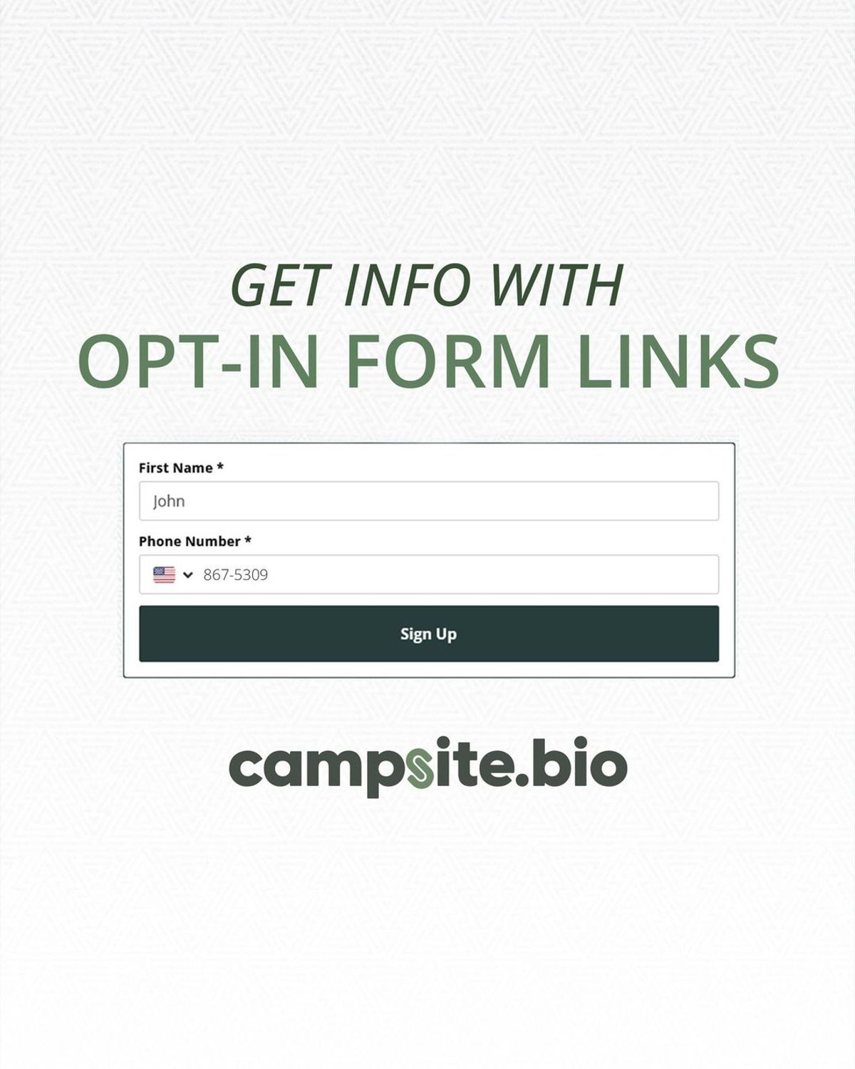 Campsite.bio Opt-In Forms